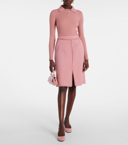 Jupe DG en laine mélangée - Dolce&Gabbana - Modalova