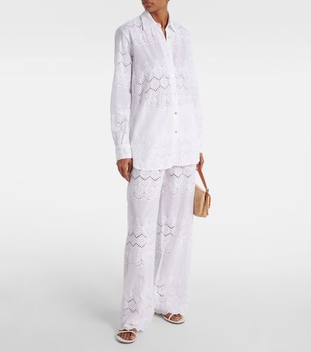 Pantalon ample Immy en coton à broderies anglaises - Melissa Odabash - Modalova