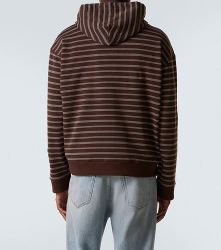 Sweat-shirt à capuche rayé en coton - Miu Miu - Modalova