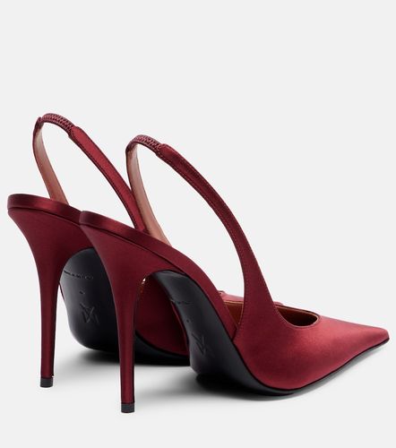 Escarpins slingback Anok 105 en satin - Amina Muaddi - Modalova