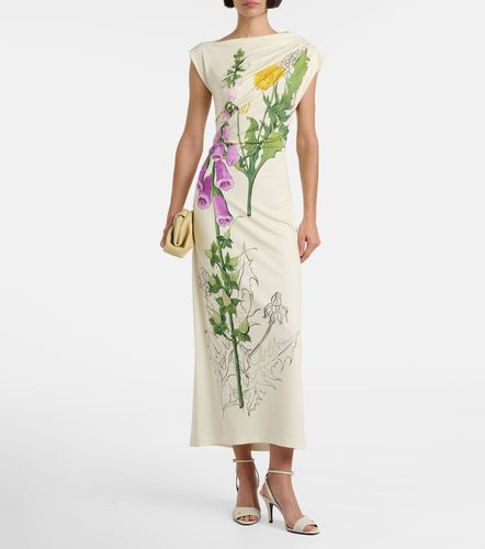 Robe longue à fleurs - Oscar de la Renta - Modalova