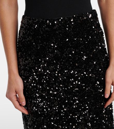 Jupe midi en velours à sequins - Vince - Modalova