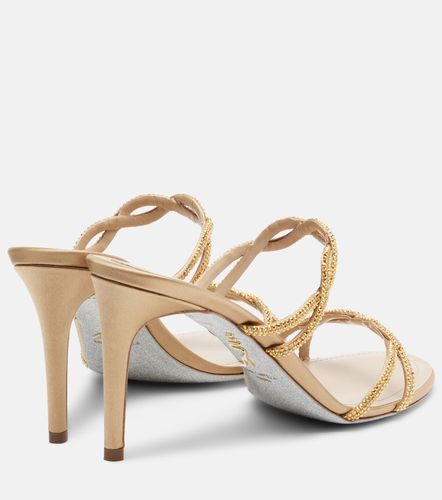 Mules Braid en satin à cristaux - Rene Caovilla - Modalova