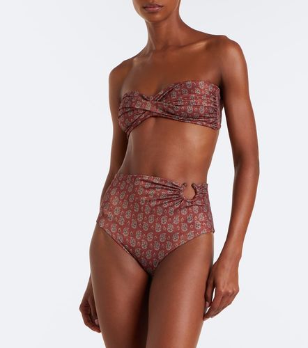 Haut de bikini bandeau à imprimé - Johanna Ortiz - Modalova