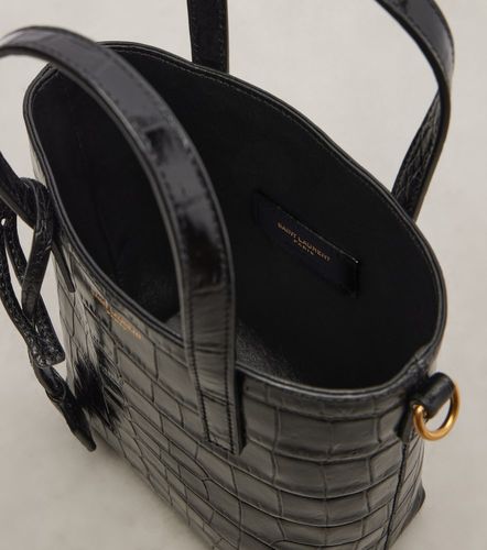 Sac Toy Shopping N/S en cuir embossé - Saint Laurent - Modalova
