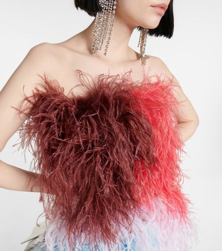 The Attico Robe Keri en plumes - The Attico - Modalova