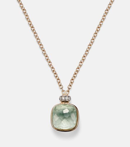 Collier Nudo en or rose 18 ct, prasiolite et diamants - Pomellato - Modalova