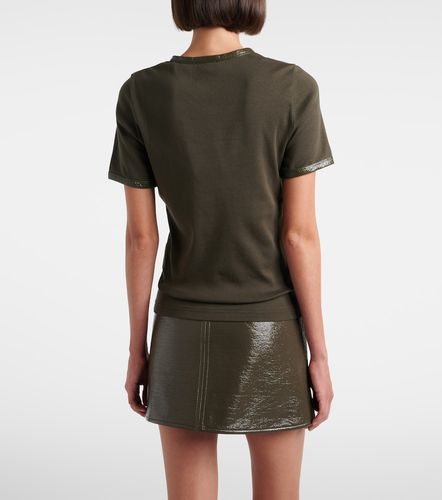 Courrèges T-shirt en coton mélangé à logo - Courreges - Modalova