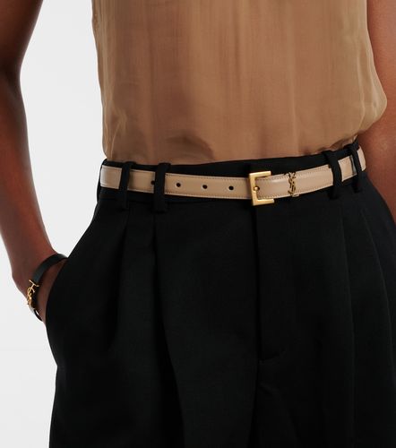 Ceinture Cassandre en cuir - Saint Laurent - Modalova