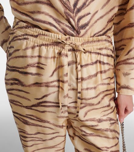 Pantalon ample en soie imprimé - Stella McCartney - Modalova