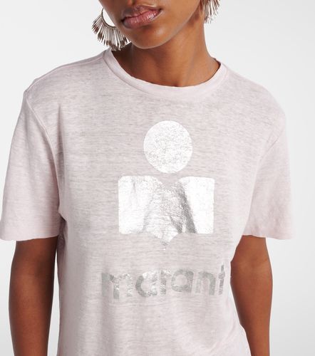 T-shirt Zewel en lin à logo - Marant Etoile - Modalova