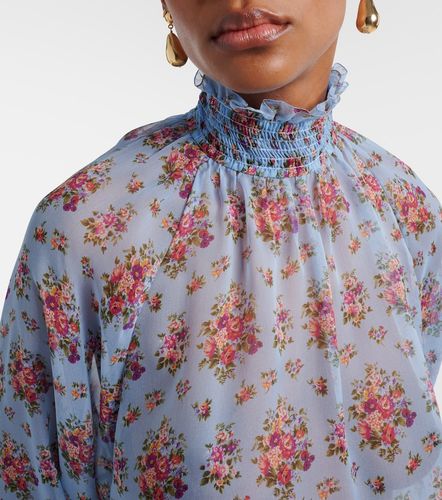 Blouse en soie et coton à fleurs - Dolce&Gabbana - Modalova