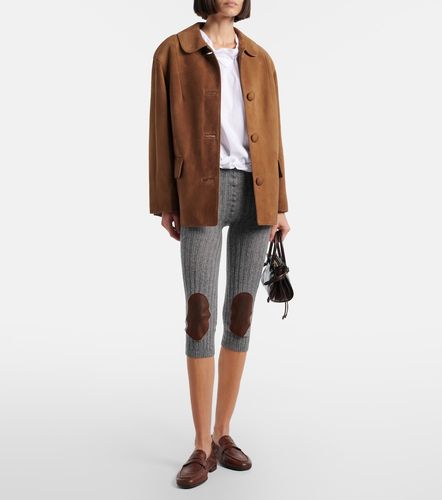Pantalon capri en laine et cachemire - Prada - Modalova