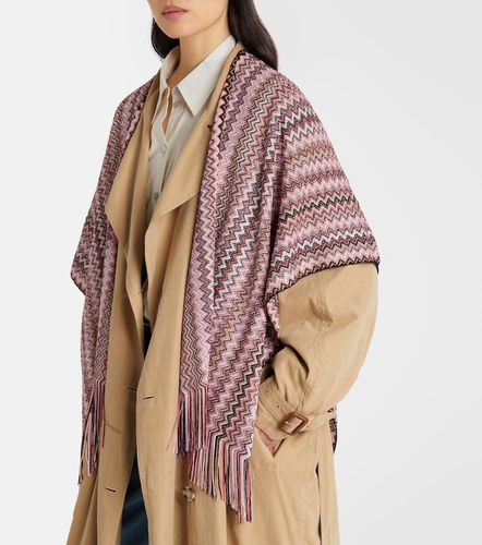 Missoni Poncho Zigzag à franges - Missoni - Modalova