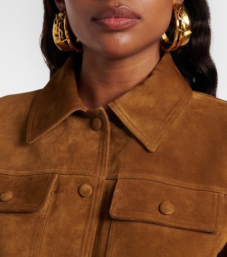 Veste raccourcie en daim - Saint Laurent - Modalova