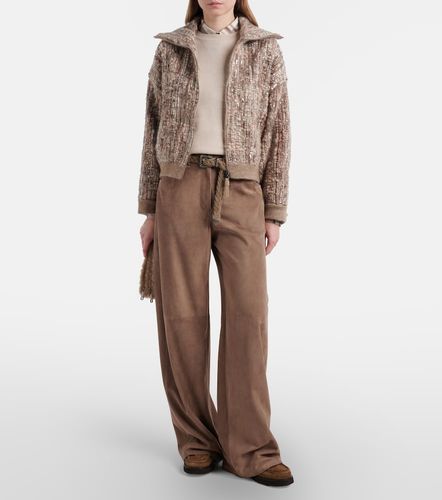 Pantalon ample en daim - Brunello Cucinelli - Modalova