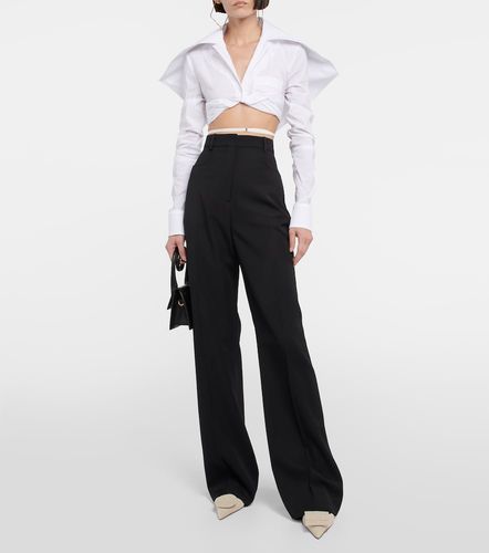 Chemise Meio raccourcie en coton mélangé - Jacquemus - Modalova