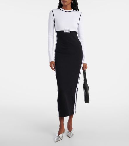 Robe longue en coton mélangé à logo - Jean Paul Gaultier - Modalova