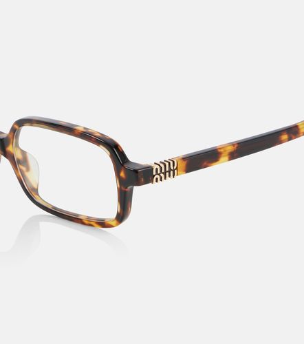 Lunettes de soleil rectangulaires - Miu Miu - Modalova