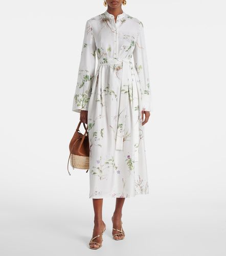Erdem Robe midi en soie à fleurs - Erdem - Modalova