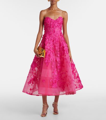 Robe midi en tulle - Monique Lhuillier - Modalova