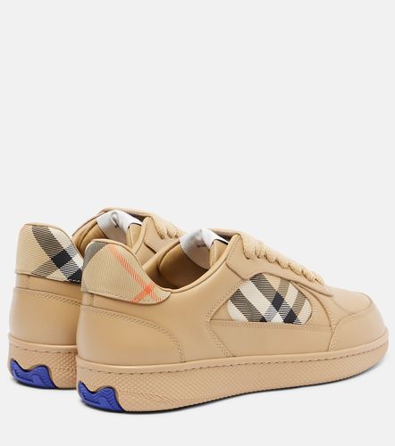 Baskets Check en cuir - Burberry - Modalova
