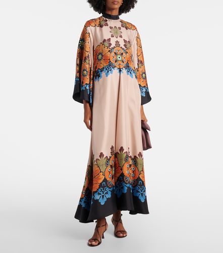 Robe longue Magnifico en soie à fleurs - La DoubleJ - Modalova