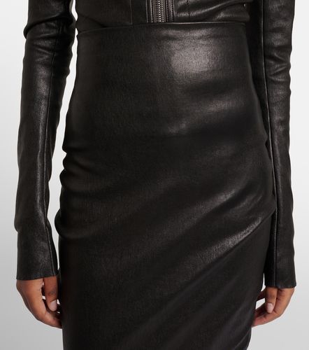 Jupe longue Dirt Pillar en cuir - Rick Owens - Modalova