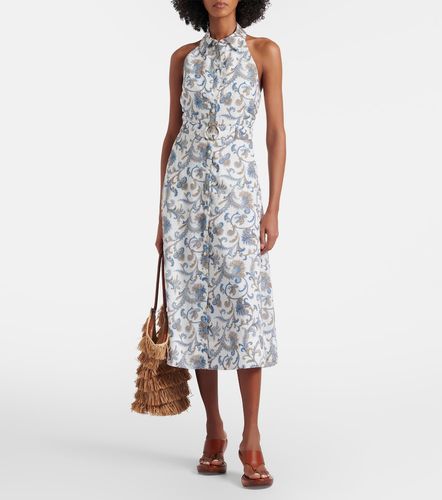 Robe midi Mackey en ramie - Veronica Beard - Modalova