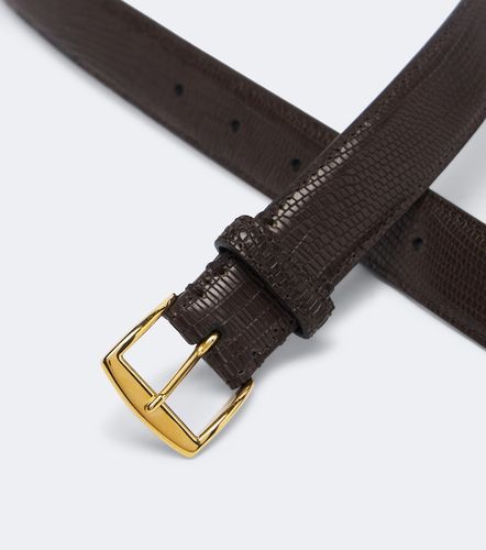 Ceinture en cuir façon serpent - Nili Lotan - Modalova