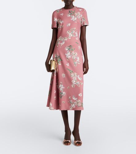 Robe midi asymétrique à fleurs - Erdem - Modalova