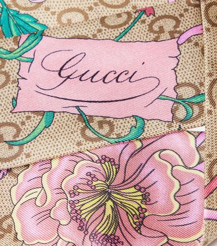 Foulard Flora GG en soie - Gucci - Modalova