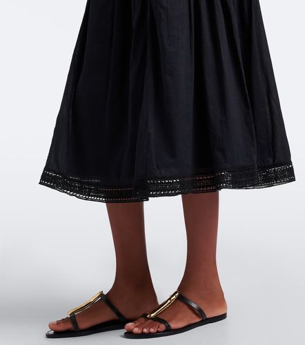 Jupe midi Alice en coton à broderies - Ulla Johnson - Modalova