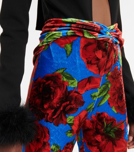 Legging en velours à fleurs - Magda Butrym - Modalova