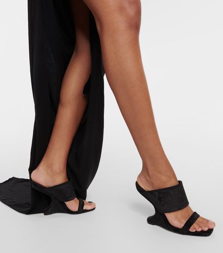 Rick Owens Mules Cantilever en daim - Rick Owens - Modalova