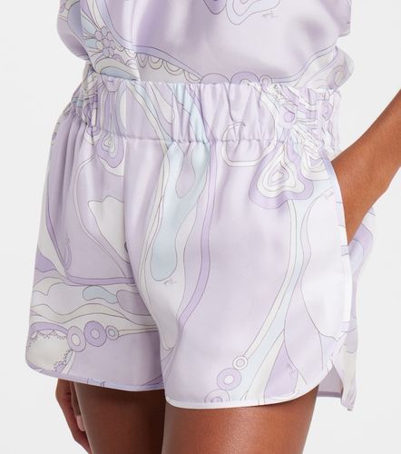 Short Orchidee à taille basse en soie - Pucci - Modalova
