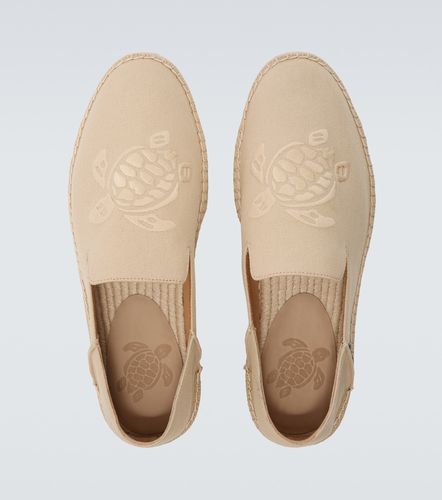 Espadrilles brodées en toile - Vilebrequin - Modalova