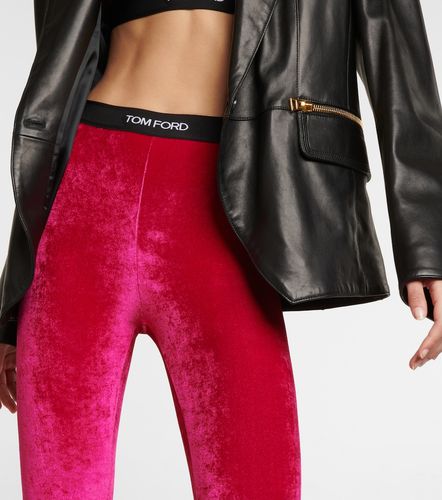Tom Ford Legging en velours à logo - Tom Ford - Modalova