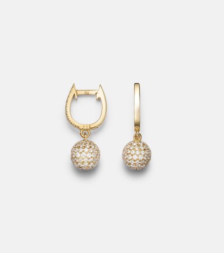 Boucles d'oreilles Ball en or 18 ct et diamants - Ileana Makri - Modalova