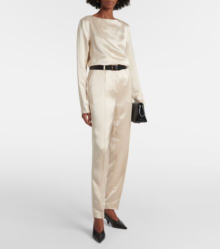 Toteme Pantalon droit en satin - Toteme - Modalova