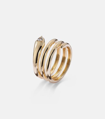 Bague en or 14 ct et diamant - Stone and Strand - Modalova