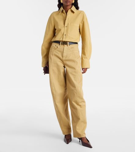 Jean barrel à taille haute - Victoria Beckham - Modalova