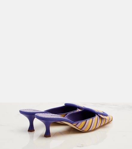 Mules Maysalebi rayées - Manolo Blahnik - Modalova