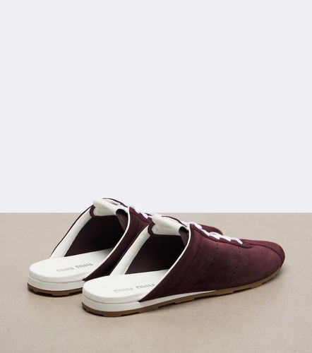 Miu Miu Mules baskets en daim - Miu Miu - Modalova