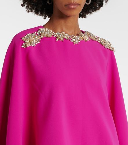 Robe Elin à cape et ornements - Costarellos - Modalova