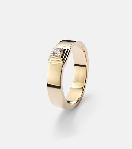 Bague en or 10 ct et diamant - Stone and Strand - Modalova