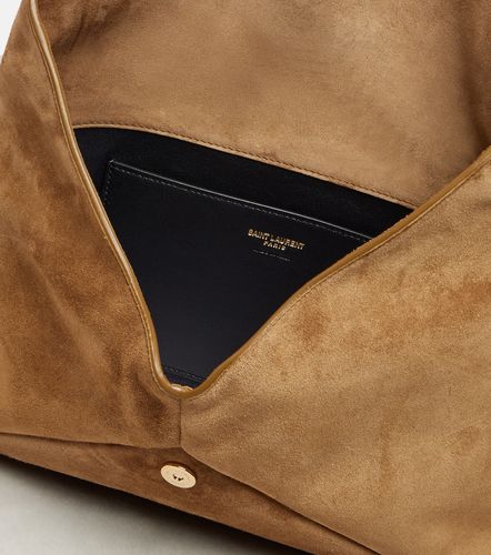 Pochette Cassandre Large en daim - Saint Laurent - Modalova