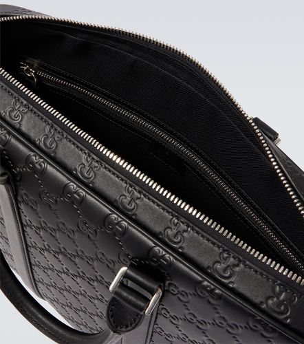 Porte-documents GG Emblem en cuir - Gucci - Modalova