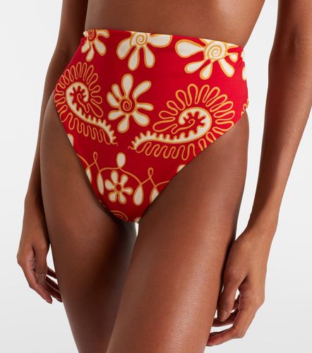 Culotte de bikini Lulu imprimée à taille haute - Cala de la Cruz - Modalova