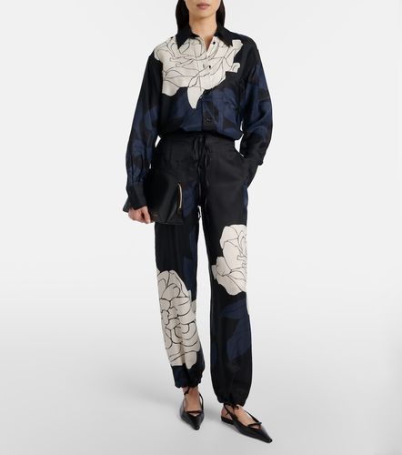 Pantalon cargo à fleurs - Victoria Beckham - Modalova